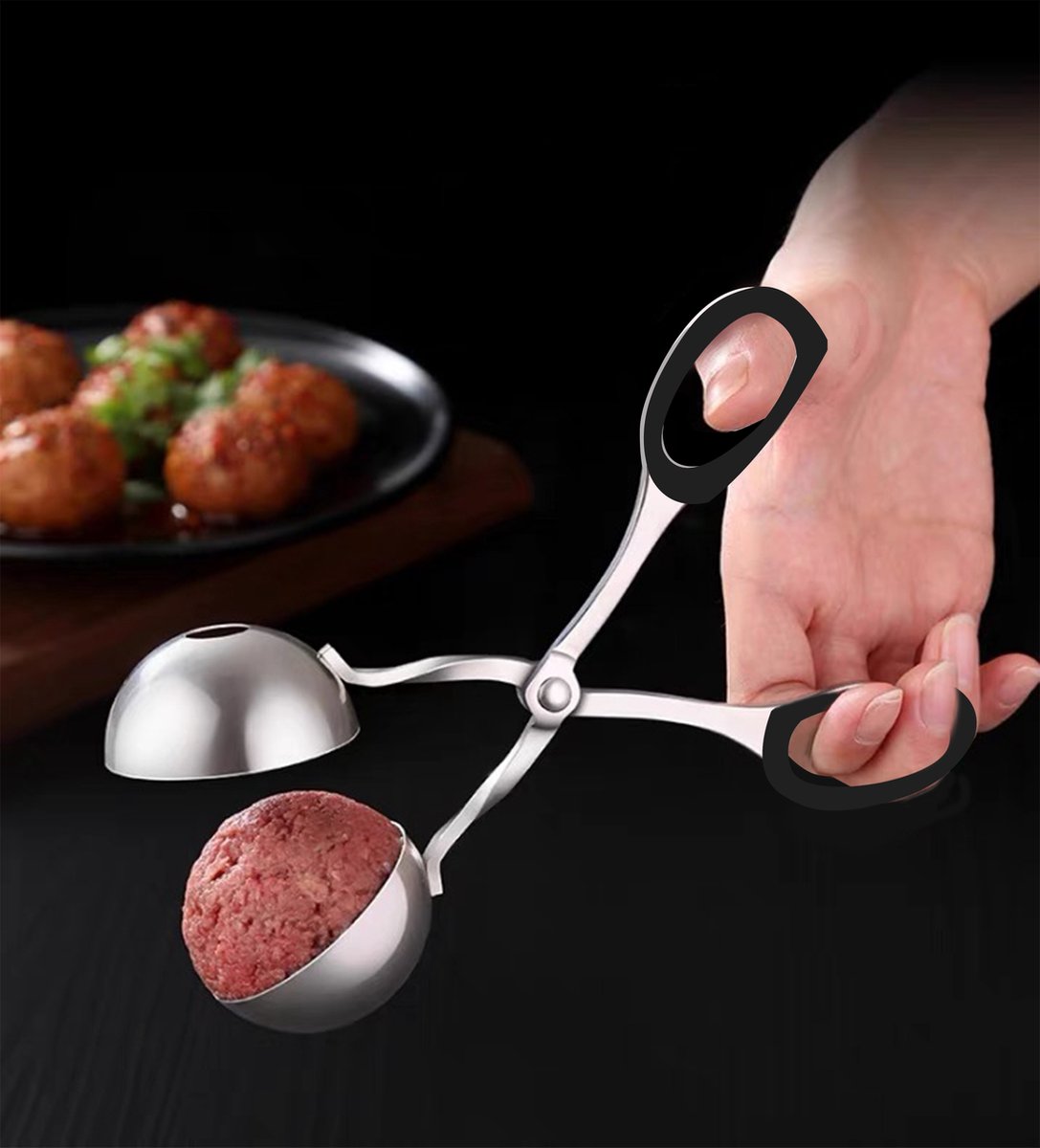 Gereedschap voor het maken van gehaktballen - keukengereedschap voor vleesbalmaker, gereedschap voor het maken van ballen, thuiskookgereedschap voor efficiënte keuken, eetbar en koken Gereedschap voor het maken van gehaktballen - keukengereedschap voor vleesbalmaker, gereedschap voor het maken van ballen, thuiskookgereedschap voor efficiënte keuken, eetbar en koken