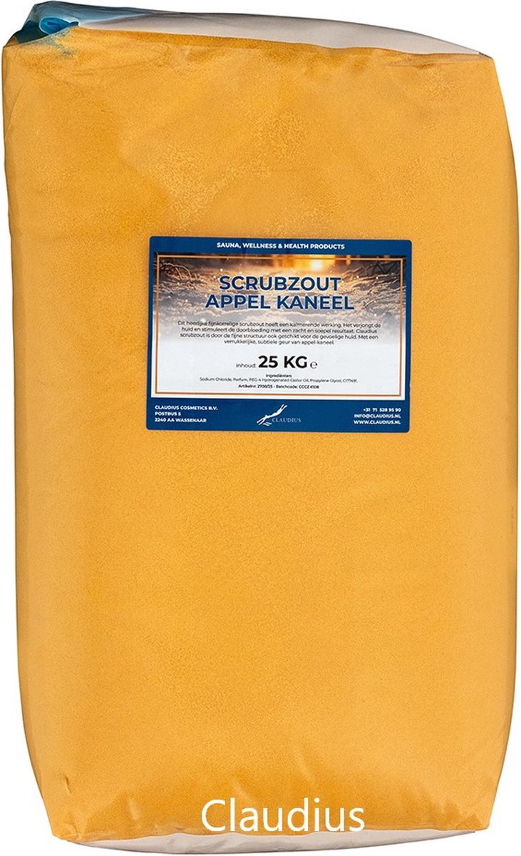 Goedkoopste Scrubzout Appel-Kaneel 25 KG - Hydraterende Lichaamsscrub