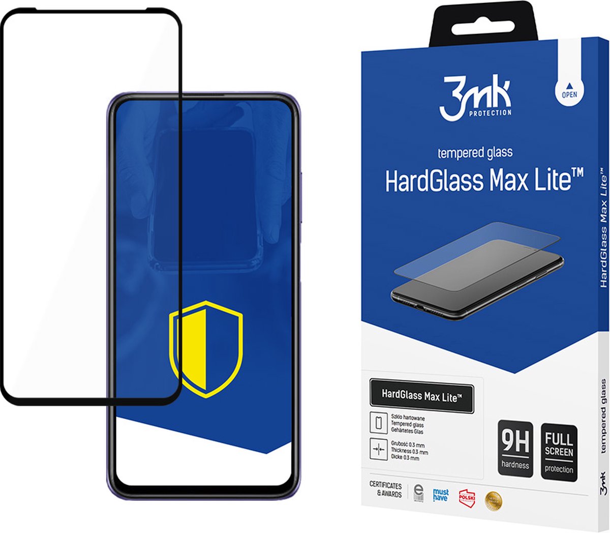 Xiaomi Redmi Note 9T 5G Black - 3mk HardGlass Max Lite