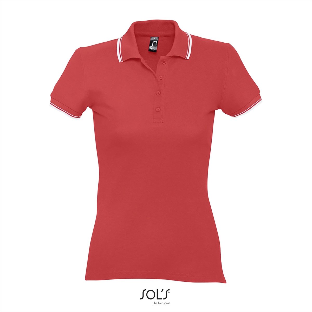 SOL'S Women´s Polo Practice L530 - Red/White - XL