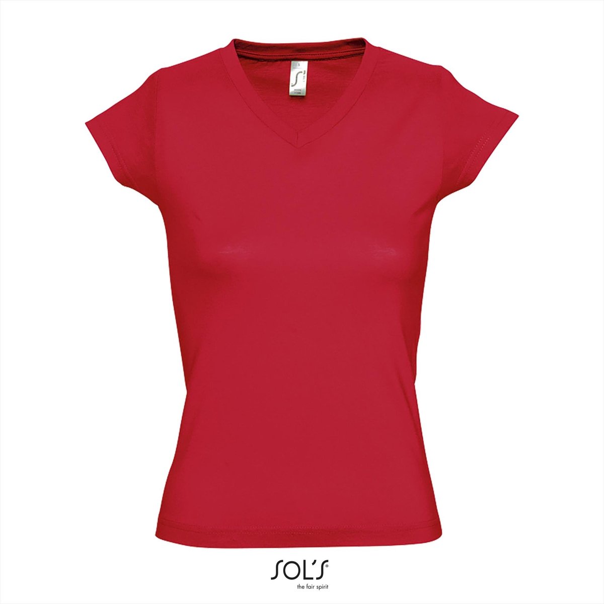 SOL'S Women´s V-Neck-T-Shirt Moon L156 - Red - L