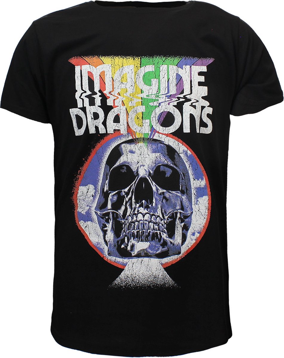 Imagine Dragons Rainbow Skull Burst T-Shirt - Officiële Merchandise - XXL