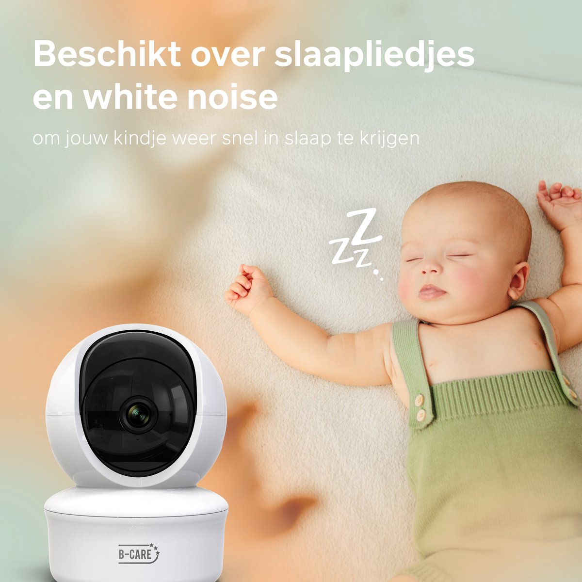 Afbeelding 3 van B-Care Moon Wifi Connected - Babyfoon Met Wifi En App - Babyfoon Met Camera - 5.0 Inch HD Baby Monitor - Uitbreidbaar Tot 2 Camera's
