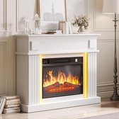 Bol.com Elektrische open haard 58 cm realistisch 3D-vlameffect verwarmingsvrijstaande - LED kleuren en afstandsbediening Elektri... aanbieding