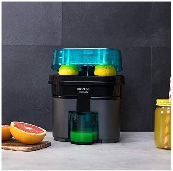 Elektrische Citruspers EssentialVita Twice Black - Dubbele Perskegel - Ingebouwde Citrussnijder - 90 W - 500 ml citruspers van Citruspers (handmatig) — afbeelding 2