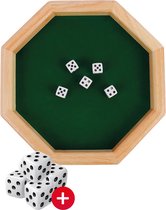 Jespro Dobbelsteen bak - Incl 5 dobbelstenen - Dice tray - Pitjesbak - Dobbelbak - Yathzee - Dobbelsteenbak