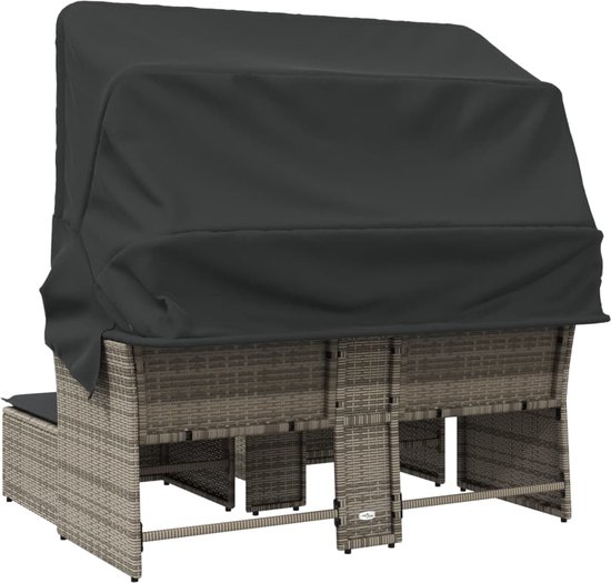 Awnic Beschermhoes voor tuinbanken, waterdicht 210D polyester, 3-zits, 160 x 70 x 60 / 88 cm