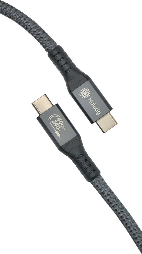 Cabo De Dados - USB-C USB-C 1m - Cable Matters 201304-BLK-1m  Preto 40gbps Usb4 8k Video 100w Thunderbolt 4