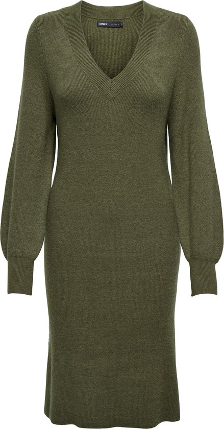 ONLY - ONLKATIA LS V-NECK DRESS KNT - Dames - Mini jurken