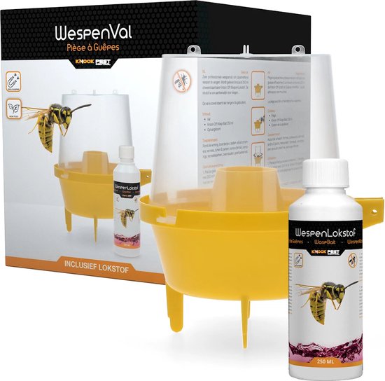 Knock Pest Control Wespenschutz – Ungiftig, Tötet Keine Wespen, Imitiert Nest, Reichweite 100 M², Für Terrasse & Garten