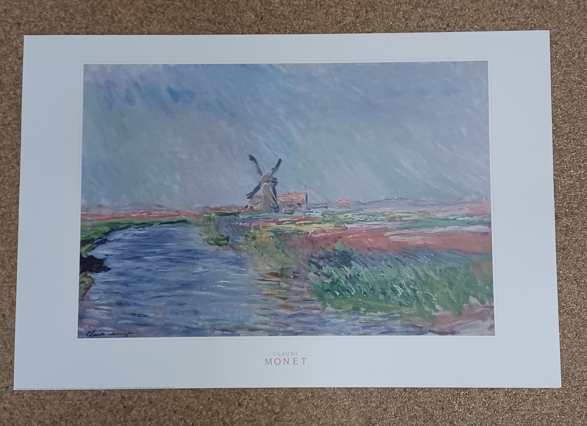 poster Verkerke Claude Monet - Champ de tulips en Hollande 93 x 62