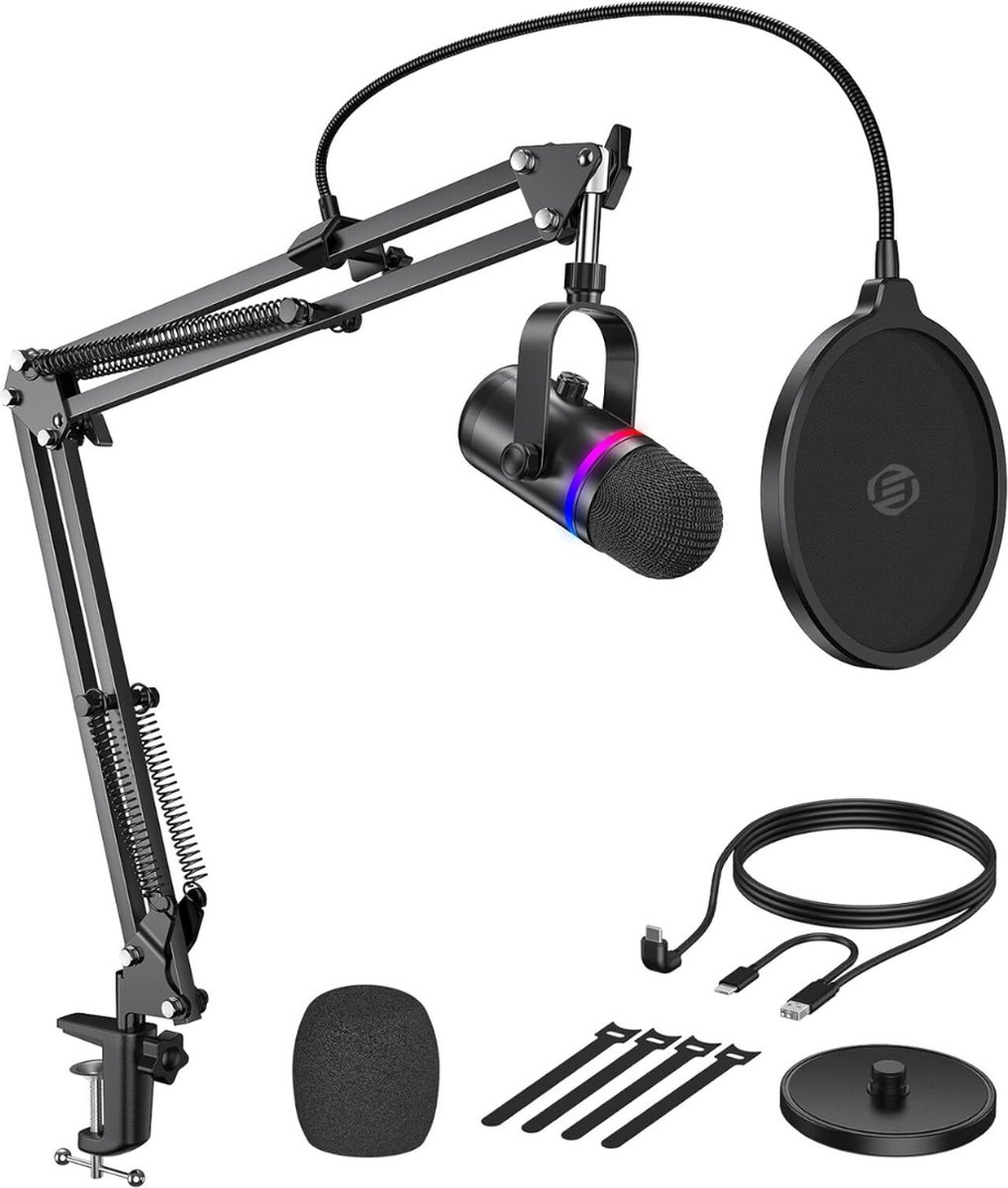 Equivera podcast starterset - podcast - podcast set - podcast studio - podcast microfoonset