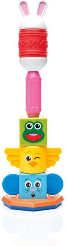 SmartMax My First Totem - Magnetisch Sensorisch Speelgoed - 8-Delige Stapelset met Geluid en Textuur - Educatief Speelgoed voor Peuters - Vanaf 1 Jaar