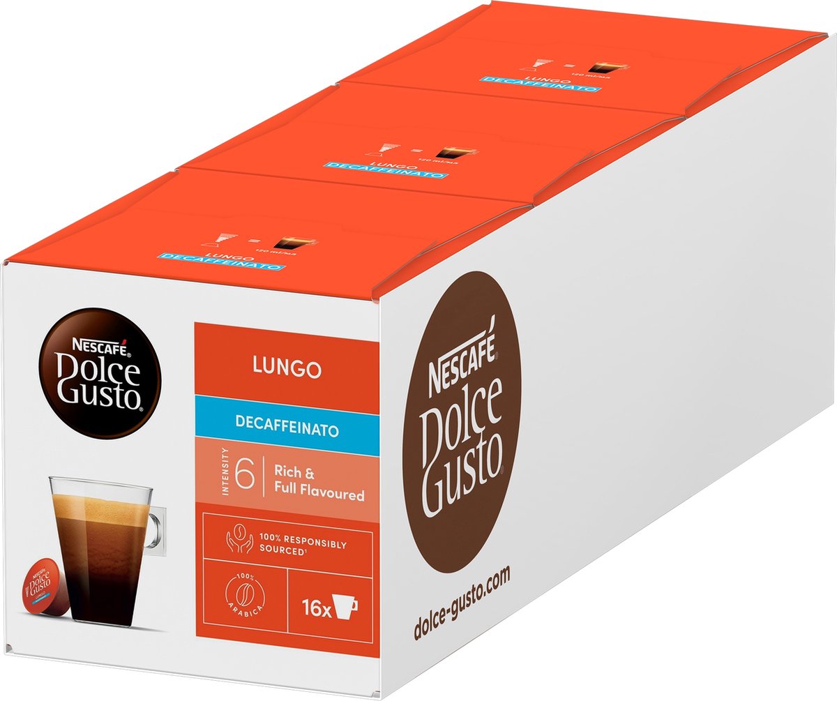 Dolce Gusto Lungo Decaffeinato 48 stuks Koffiecapsules