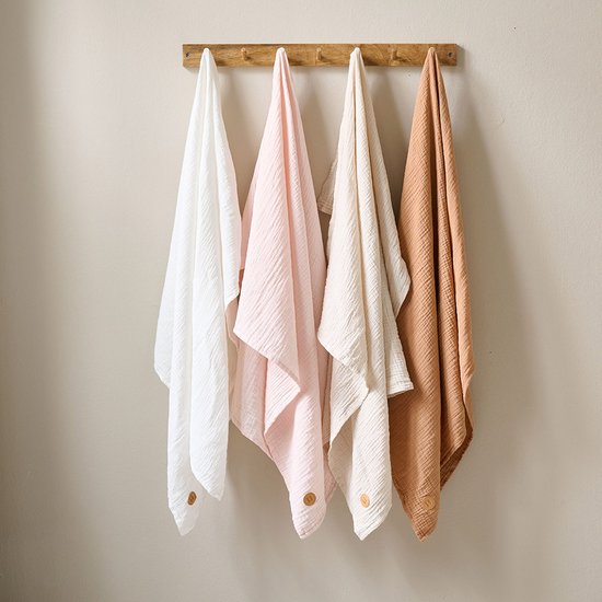 LANGUE 100 X 140 CM - DRAP BÉBÉ MOUSSELINE - CARAMEL