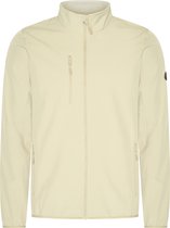 Mario Russo Softshell Jas Heren - Winterjas Heren - Jassen heren - Winddicht en waterafstotend - Beige - L