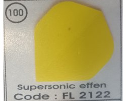 Dart Flights - 10 sets (30 stuks) - 100 micron - 2122 - fel geel