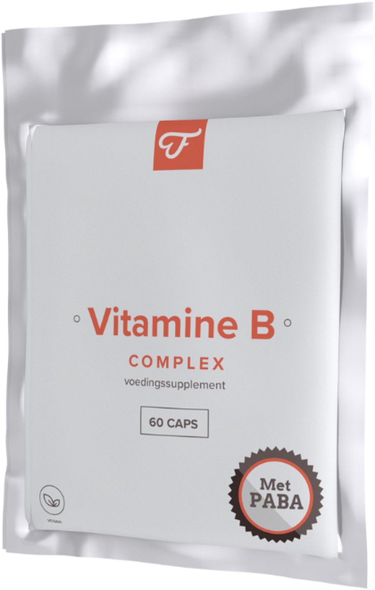 Goedkoopste Foodie Vitamine B Complex - Vitamine B Supplement - Bevat de 8 essentiële B-vitaminen - Met Taurine, Choline, Inositol en PABA - Folaat (Quatrefolic®) - 60 capsules