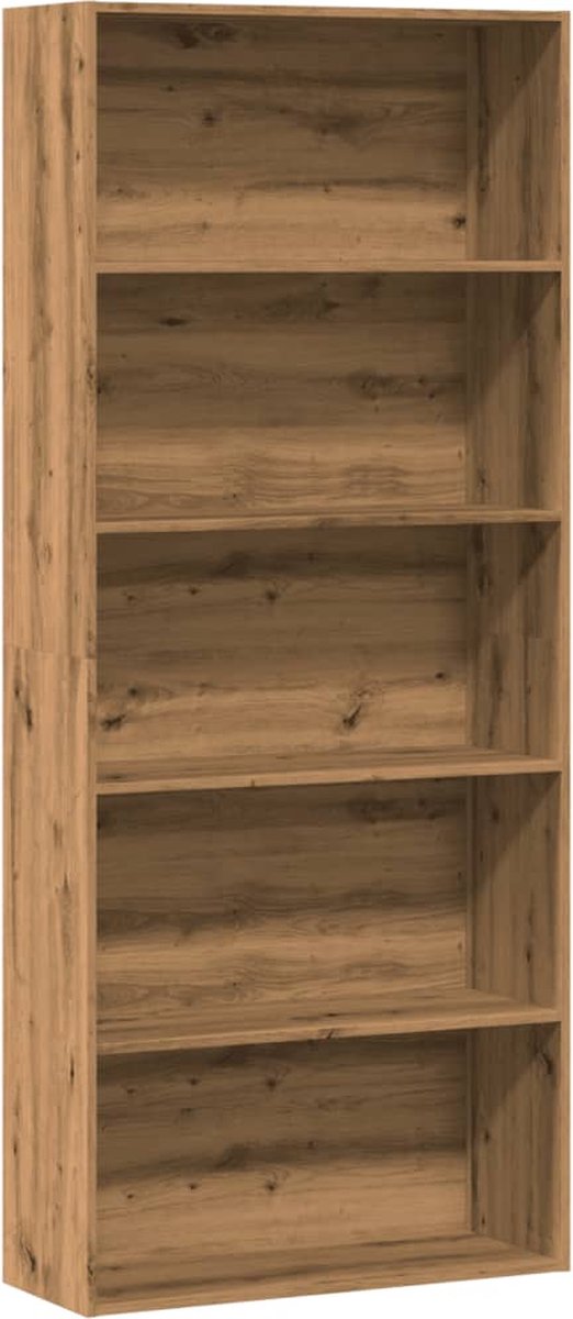 Boekenkast 60x30x189 cm bewerkt hout grijs sonoma eikenkleurig Boekenkast 60x30x189 cm bewerkt hout grijs sonoma eikenkleurig