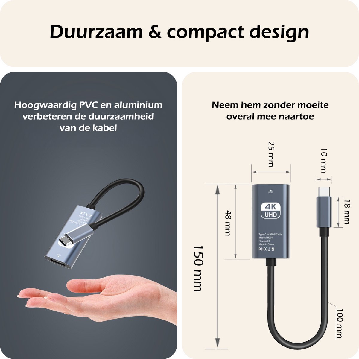 QIANRENON Adaptateur HDMI 2.0 Fileté à Montage Fixe HDMI Femelle Vers Femelle Connecteur Encastré 4K @ 60 Hz, Joint Anti-desserrage Anti-poussière