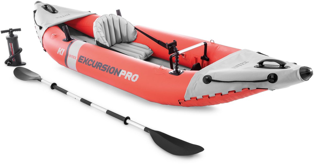 Intex Excursion Pro K1 Kayak - 305 x 91 x 46 cm - Inclusief peddel en pomp