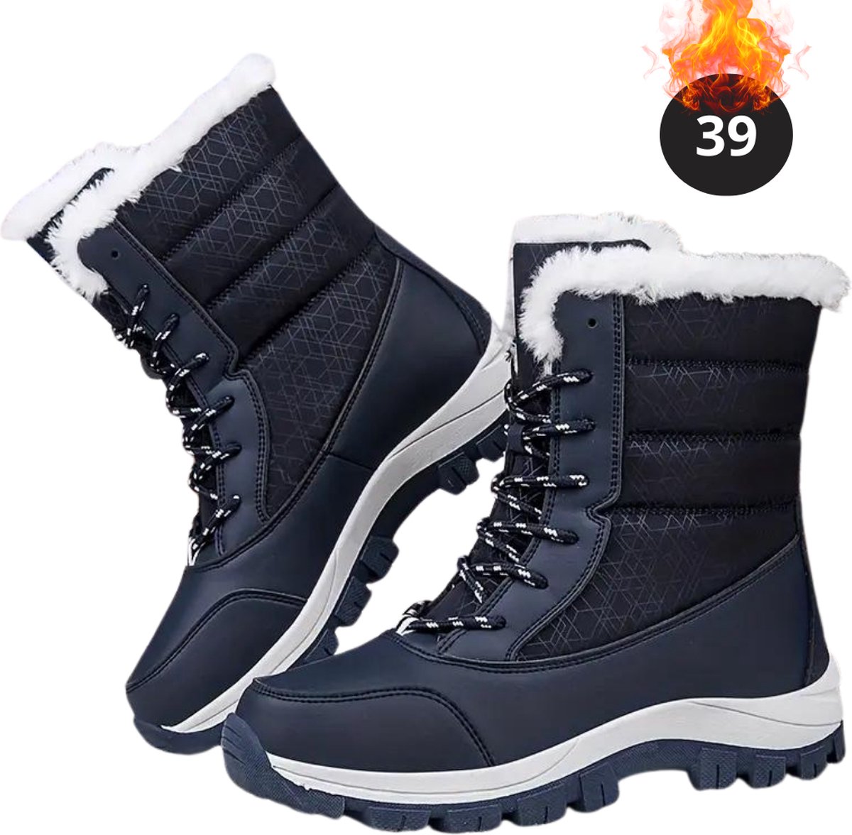 Livano Snowboots Sneeuwschoenen Sneeuwboots Dames Wintersport Ski Skischoenen – 39 Laarzen Blauw