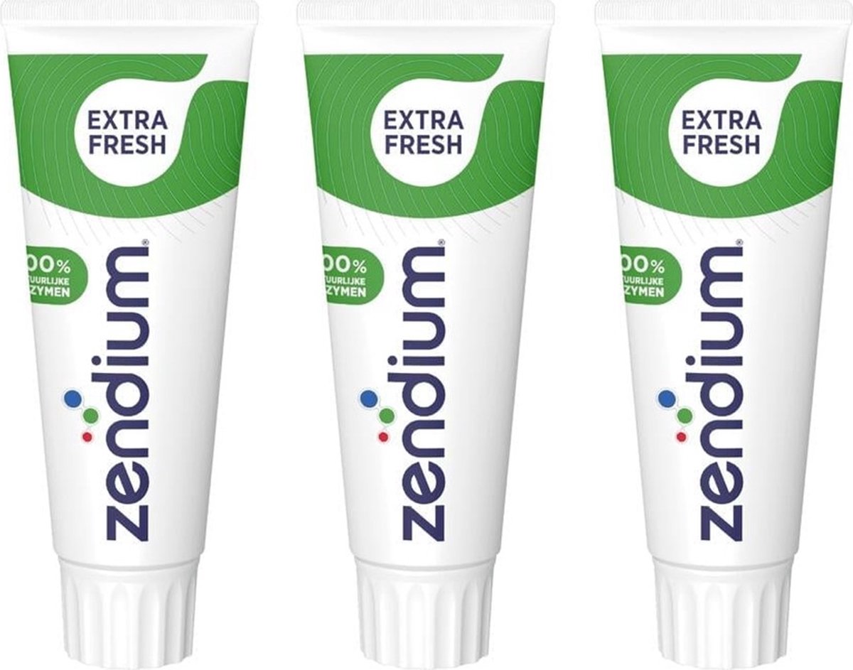 Goedkoopste Zendium Tandpasta - Extra Fresh - Voordeelverpakking 3 x 75 ml