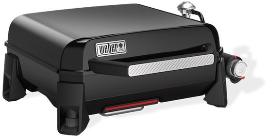 Weber Slate Plancha - 43 cm Bakplaat - Gasbarbecue - 1 Brander - Zwart - Verstelbare poten - Deksel voor bescherming - Bereikt tot 260 °C - Porselein geëmailleerde bakplaat met anti-aanbaklaag van Weber — afbeelding 4