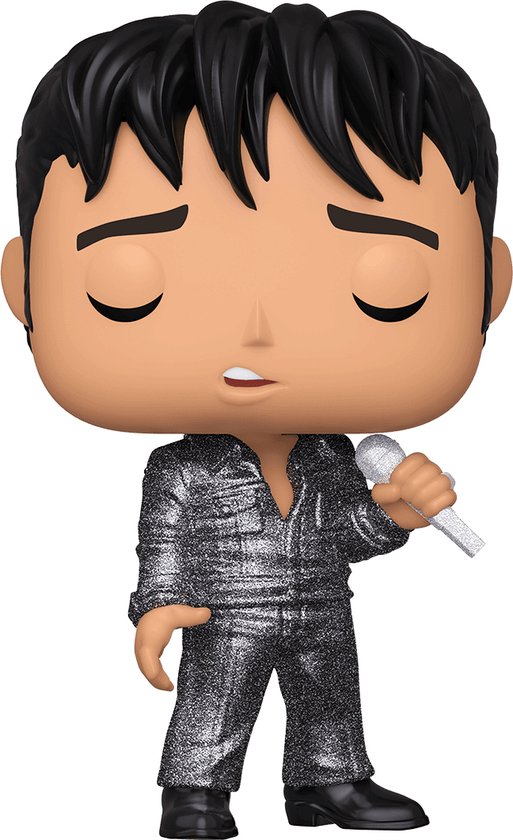 Funko POP! Rocks Elvis Presley - '68 Comeback Special Vinyl Figuur 9 cm