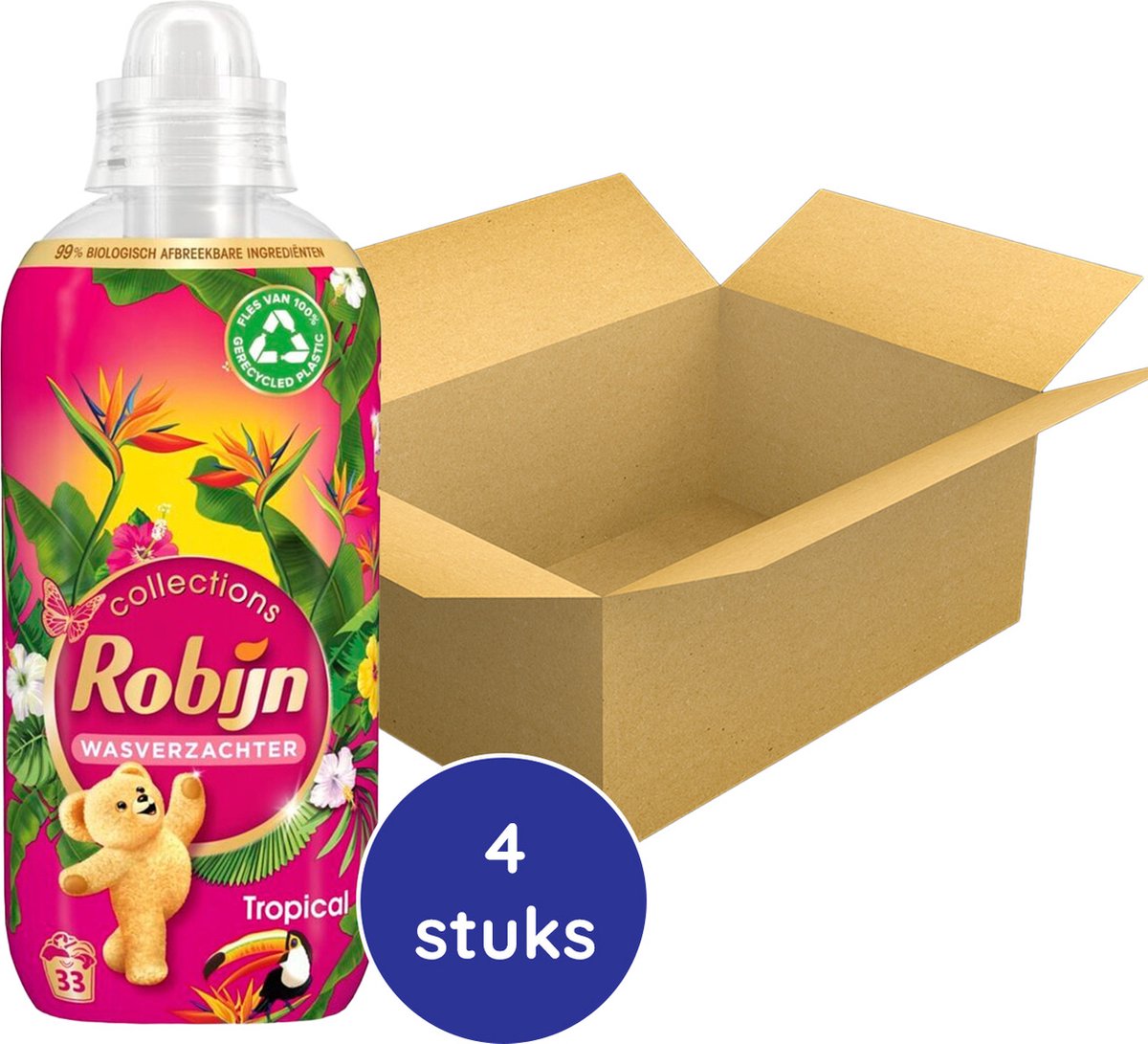Goedkoopste Robijn Collections Wasverzachter - Tropical - 4 x 33 wasbeurten