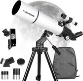 Luxe Sterrenkijker – Voor Kinderen – Telescoop – Nachtkijker – Astronomie – Voor Kinderen & Volwassenen – Met Statief – Complete Set – Wit