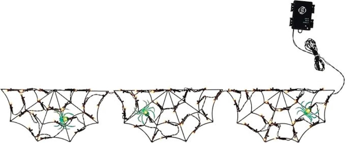 Equivera Halloween Lichtsnoer - Halloween Decoratie Licht - Halloween Verlichting - Halloween Decoratie - Halloween Versiering - Halloween Versiering voor Buiten - Halloween Lampjes - Halloween Verlichting Buiten