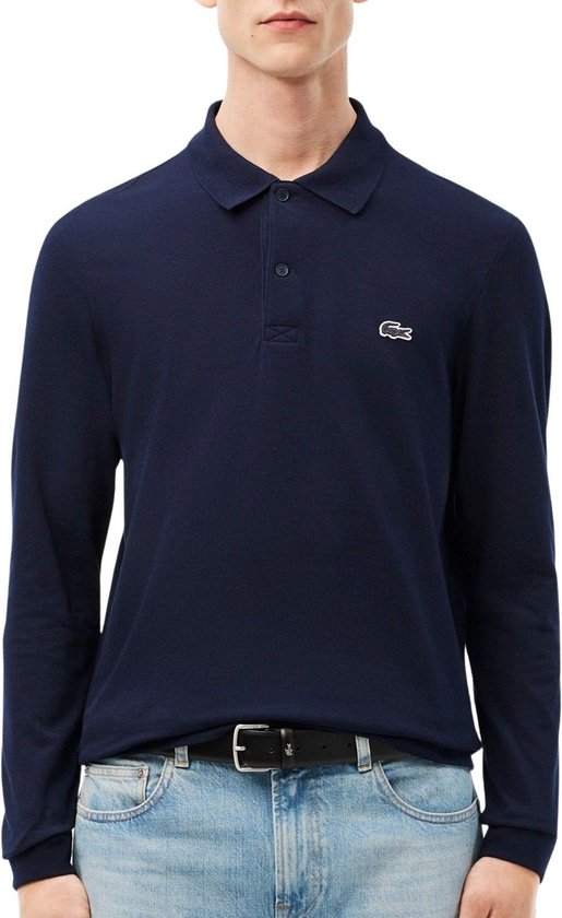 Lacoste Regular Fit Longsleeve Polo Heren - Maat S