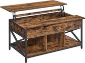 Salontafel – Rechthoekig – 60x100x62 cm – Houtlook – Stijlvol & Functioneel – Woonkamer Tafel