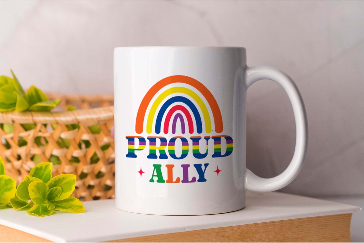 Mok Proud Ally - Pride - LGBT - LGBTQ - LoveIsLove - PrideMaand - LiefdeIsLiefde - Gelijkheid