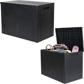 MKSS® Tuinkast Kunststof - Tuinkist - Tuinkasten voor Buiten - Tuinberging - Zwart