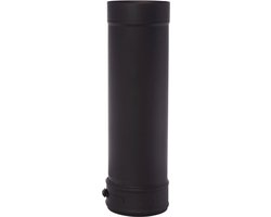 Kachelpijp 300mm Ø150 1mm zwart.