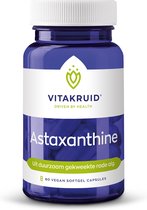 Paarse pot met 60 vegan softgel capsules. Vitakruid logo en tekst.