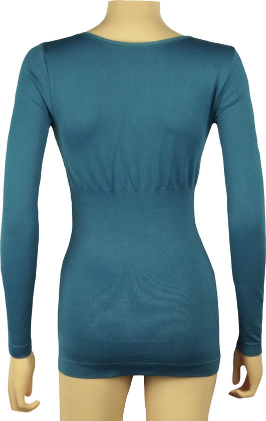 Chemise correctrice légère pour femme 6355 de J&C à manches longues Petrol- taille L/XL