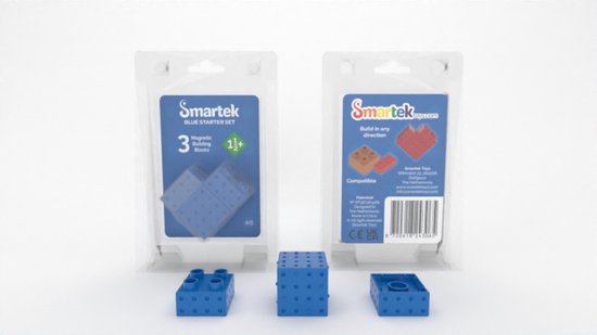Starter Blauw (Blue) - #6 - Smartek Toys - Magnetische Bouwblokken