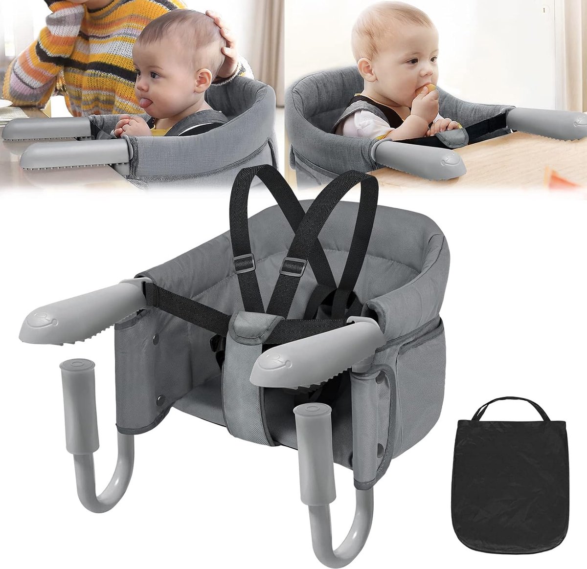 Equivera Babystoel Voor Aan Tafel - Kinderstoel - Babystoel - Baby Eetstoel - Baby Stoeltje Zitten Voor Thuis - Kinderzetel