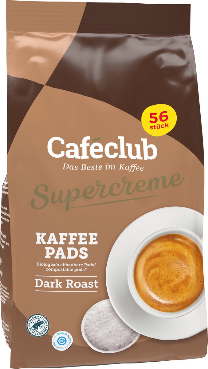 Cafeclub supercreme Dark roast 56 pads