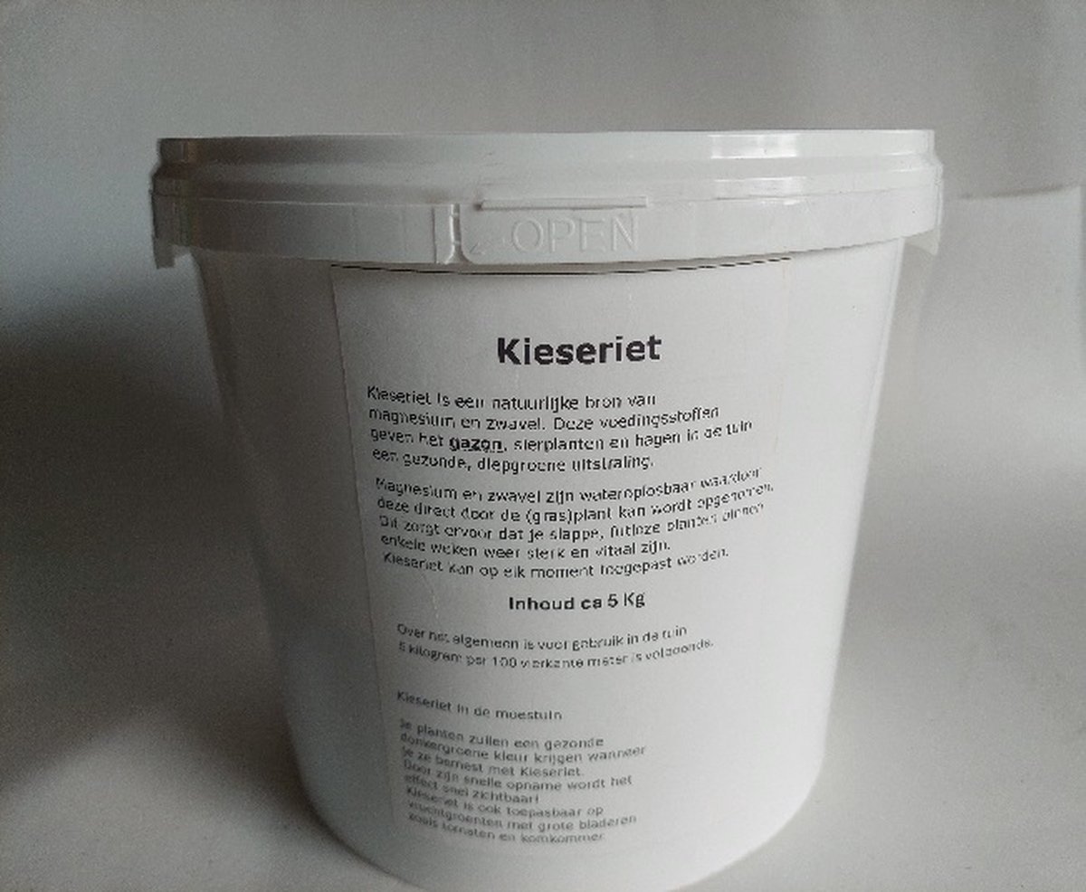Kieseriet ca 5 Kg + 500 gram gratis in afsluitbare emmer