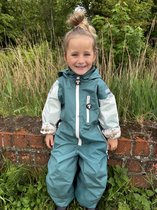 Ducksday Regenpak – Regenoverall – Waterdicht & Ademend – – Gerecycled Polyester – Maat 92/98 – Breeze