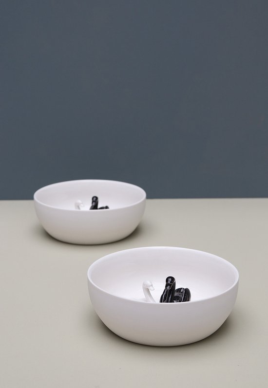 Bol aux Cygnes Witte et Noirs - Hollandsche Waaren