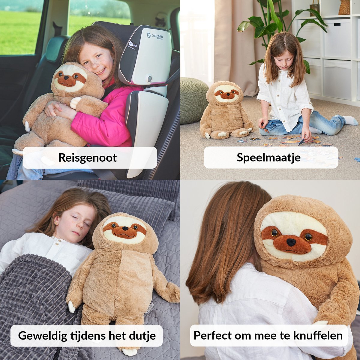 Verzwaringsknuffel 2,3 KG - Weighted Stuffed Animal - Verzwaringsknuffel Volwassenen - Verzwarings Knuffel - Antistress Knuffel - Verzwaringsknuffel Kind Therapeutisch Speelgoed, Machinewasbaar - Ideaal voor Stressverlichting en Focus — afbeelding 5