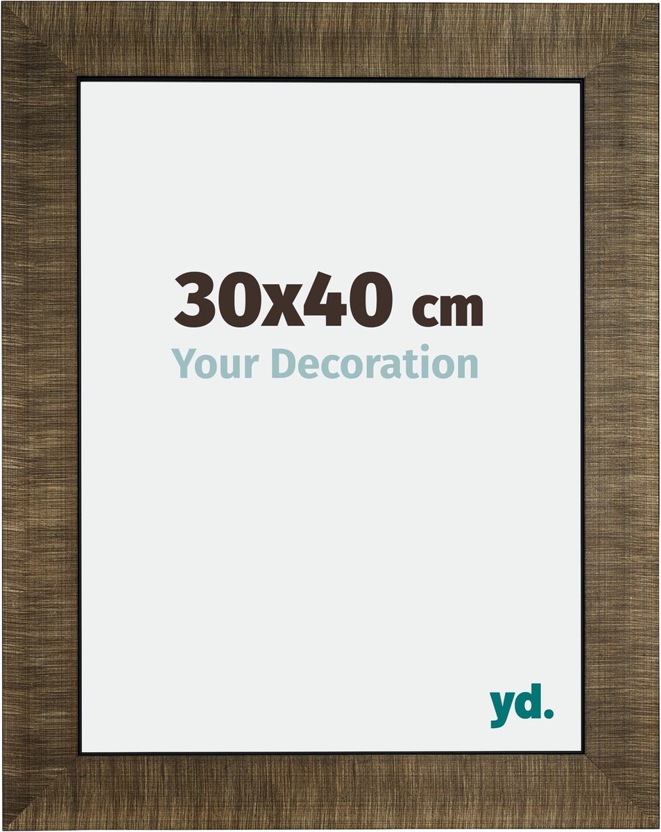 Your Decoration - Fotolijst 30x40 cm - Hout - Champagne Geborsteld - Leeds