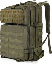 Jueachy Tactische rugzak voor heren, voor wandelen, dagrugzak, molle, militaire rugzak, waterbestendig, 30 l