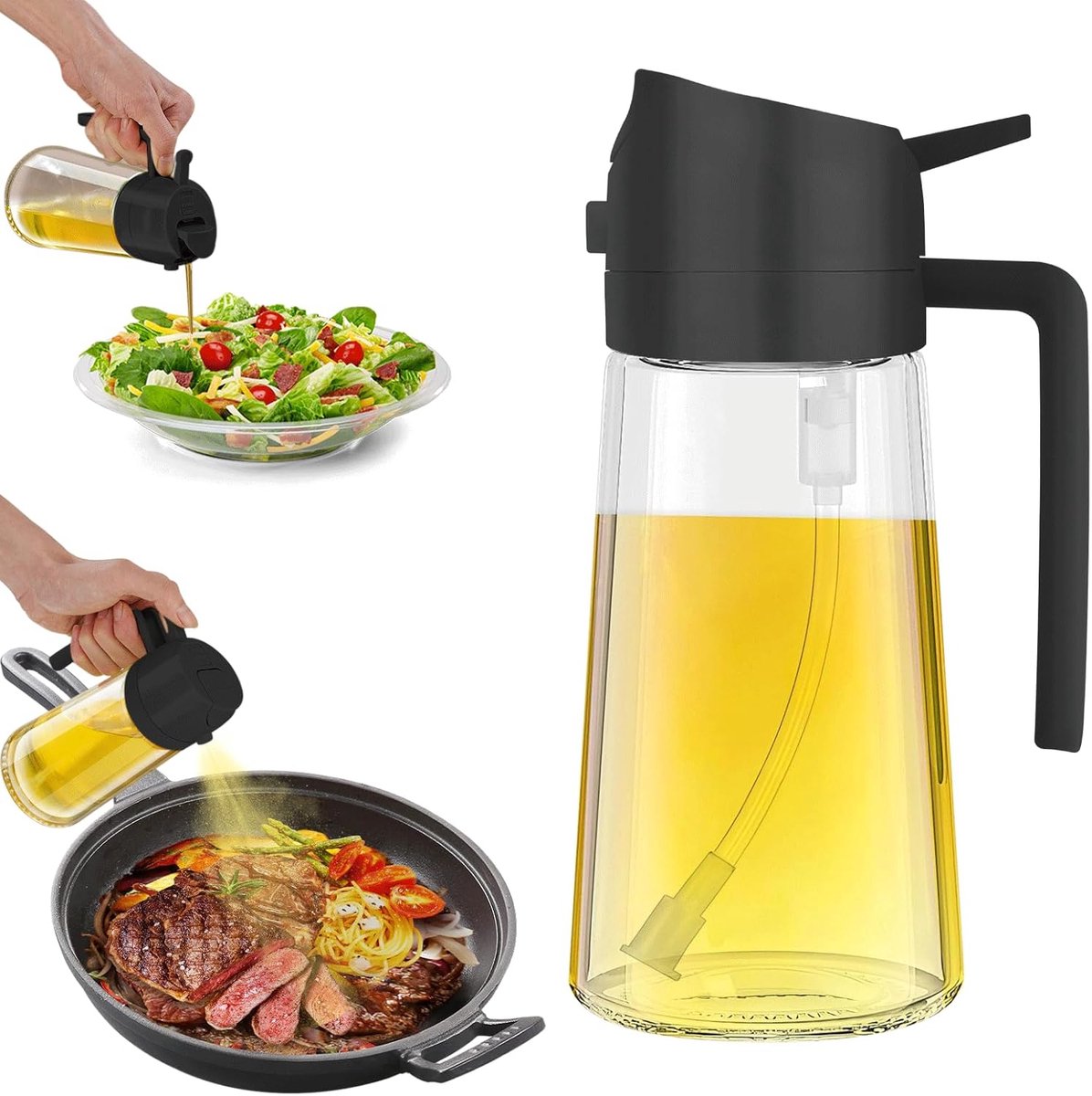 Lexium Olijfolie Sprayer - Cooking Spray - Olijfolie sprayers – Oliefles Cooking Spray - BBQ Accesoires - Airfryer - Bakspray