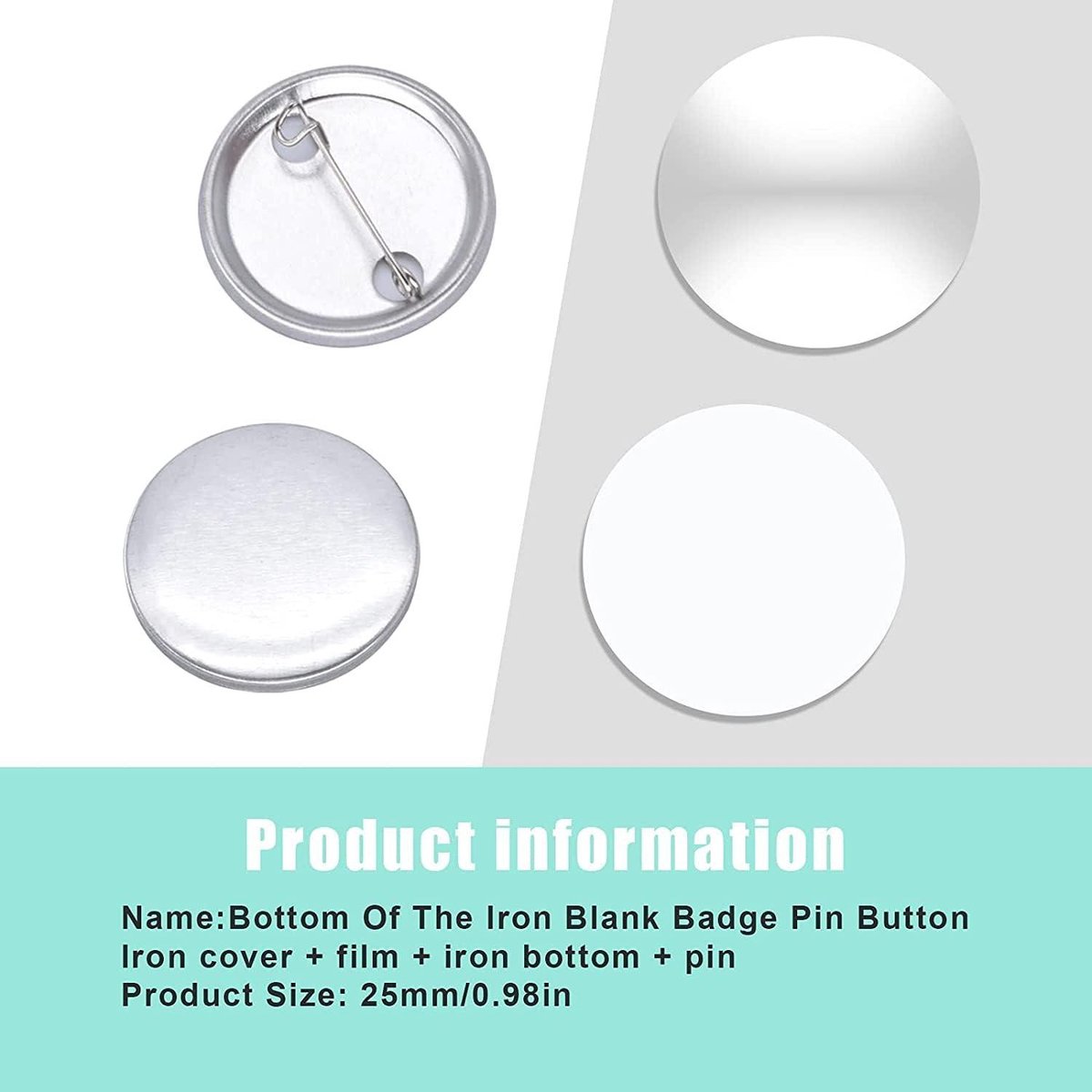 500 Stuks 44mm/1.75in DIY Button Badge Onderdelen Geschikt voor Kleding en Woondecoratie Ambachtelijke Levert Activiteiten DIY Badges